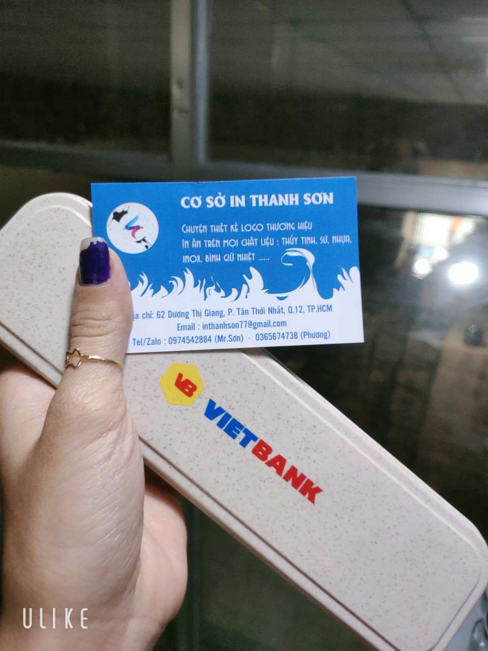 In trên chất liệu nhựa